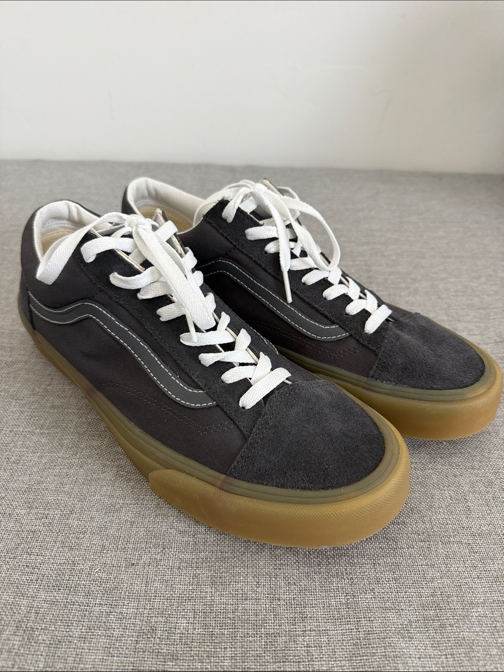 Vans Black and Gum Old Skool Low-Top Sneakers